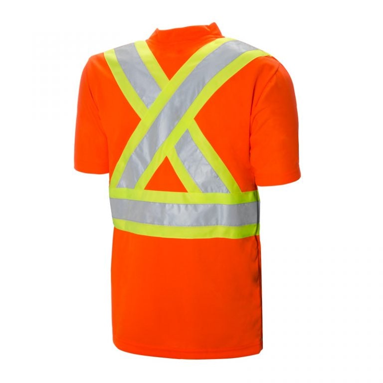 High Visibility Safety T-Shirt, Polyester, 4" Reflective Tape