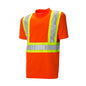 Traffic TShirt Polyester 4 Reflective Tape Orange Small-C59128102