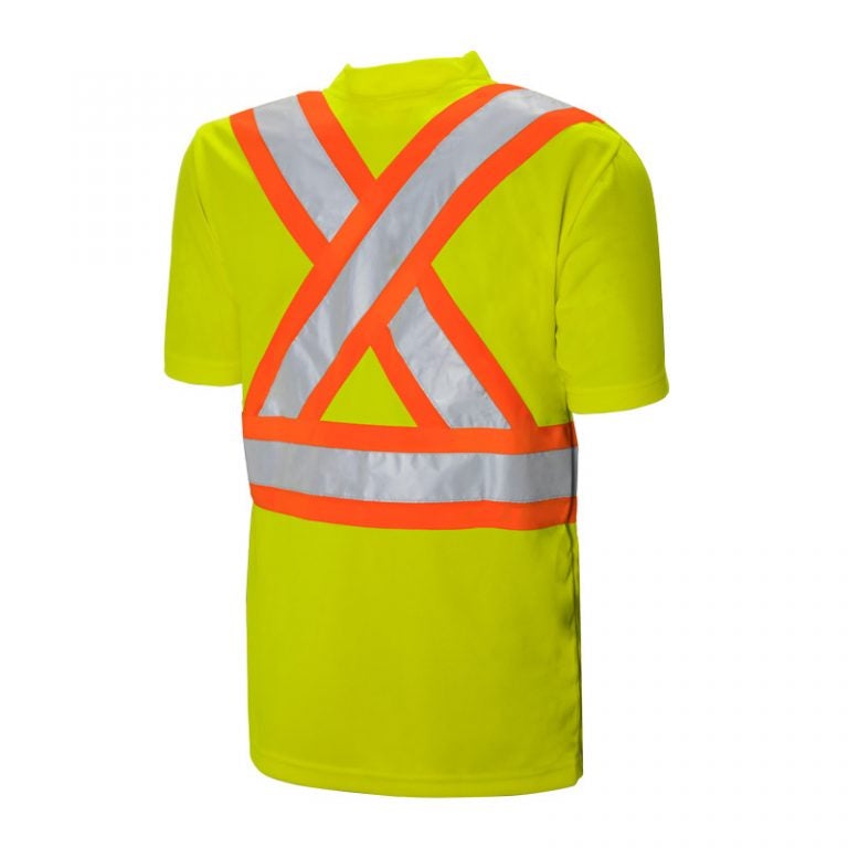 High Visibility Safety T-Shirt, Polyester, 4" Reflective Tape
