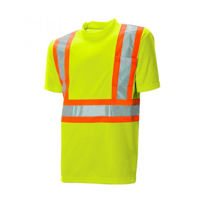High Visibility Safety T-Shirt, Polyester, 4" Reflective Tape