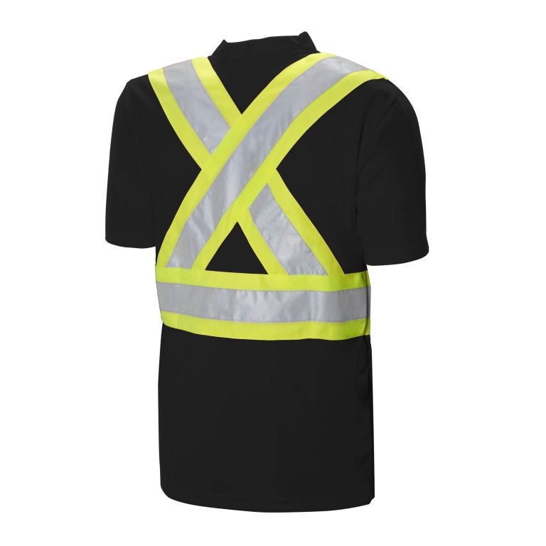 High Visibility Safety T-Shirt, Polyester, 4" Reflective Tape