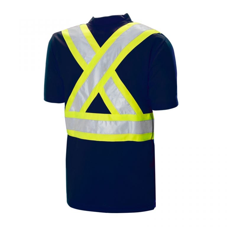 High Visibility Safety T-Shirt, Polyester, 4" Reflective Tape