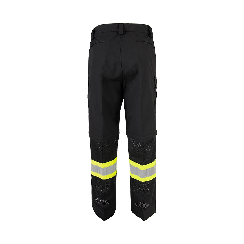 Coolworks Ventilated High Visibility Workpants, with 4" Reflective Tape - Black