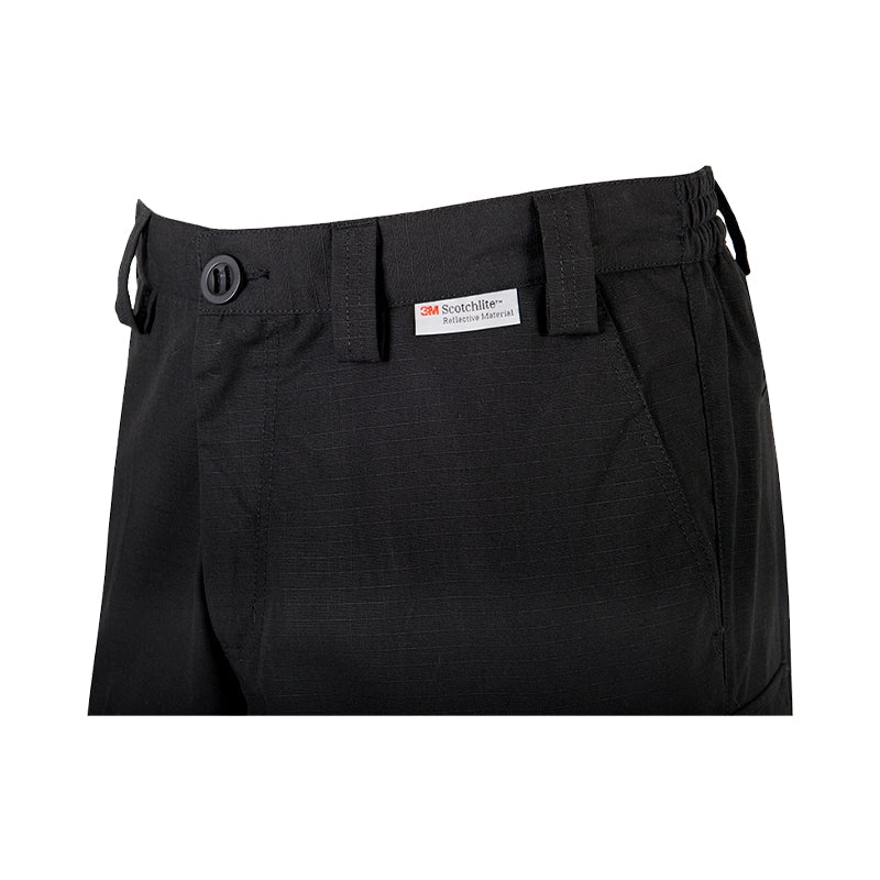 Coolworks Ventilated High Visibility Workpants, with 4" Reflective Tape - Black
