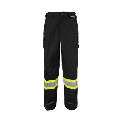 Coolworks Ventilated High Visibility Workpants, with 4" Reflective Tape - Black
