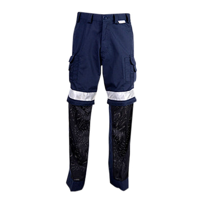 Coolworks Ventilated High Visibility Workpants, with 2" Reflective Tape - Blue