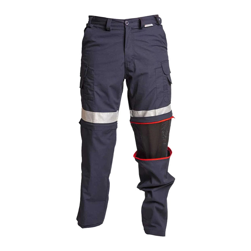 Coolworks Ventilated High Visibility Workpants, with 2" Reflective Tape - Blue