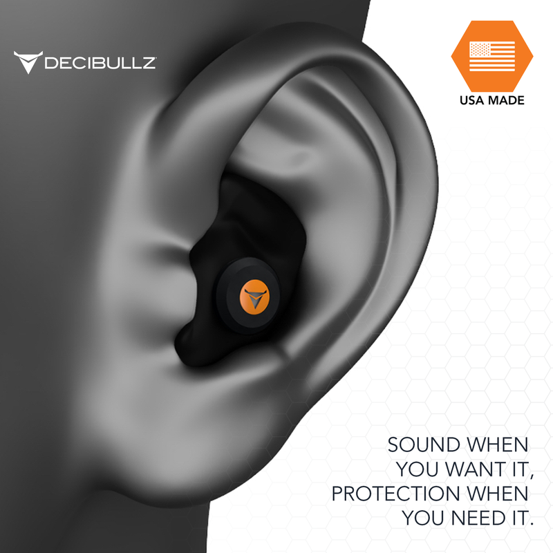 Decibullz Custom Molded Ear Plugs with Percussive Filters