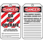 "Do Not Operate"-Lockout Tags