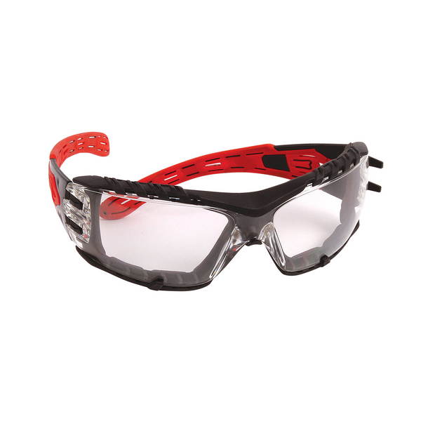 Volcano Sport Safety Glasses with Clear Lens, Foam Padding, Anti Fog, CSA, EP675GC