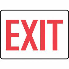 "Exit" -Safety Sign