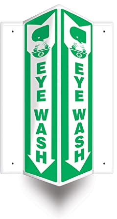 "Eye Wash (Projection Sign)" -Safety Sign