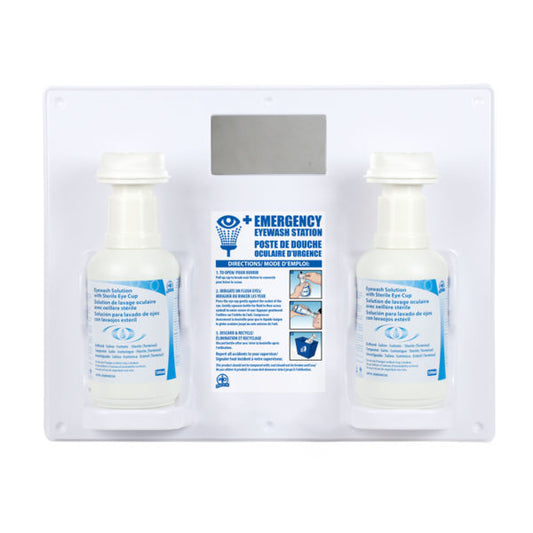 Dual Eyewash Station with Sterile Eye Cup