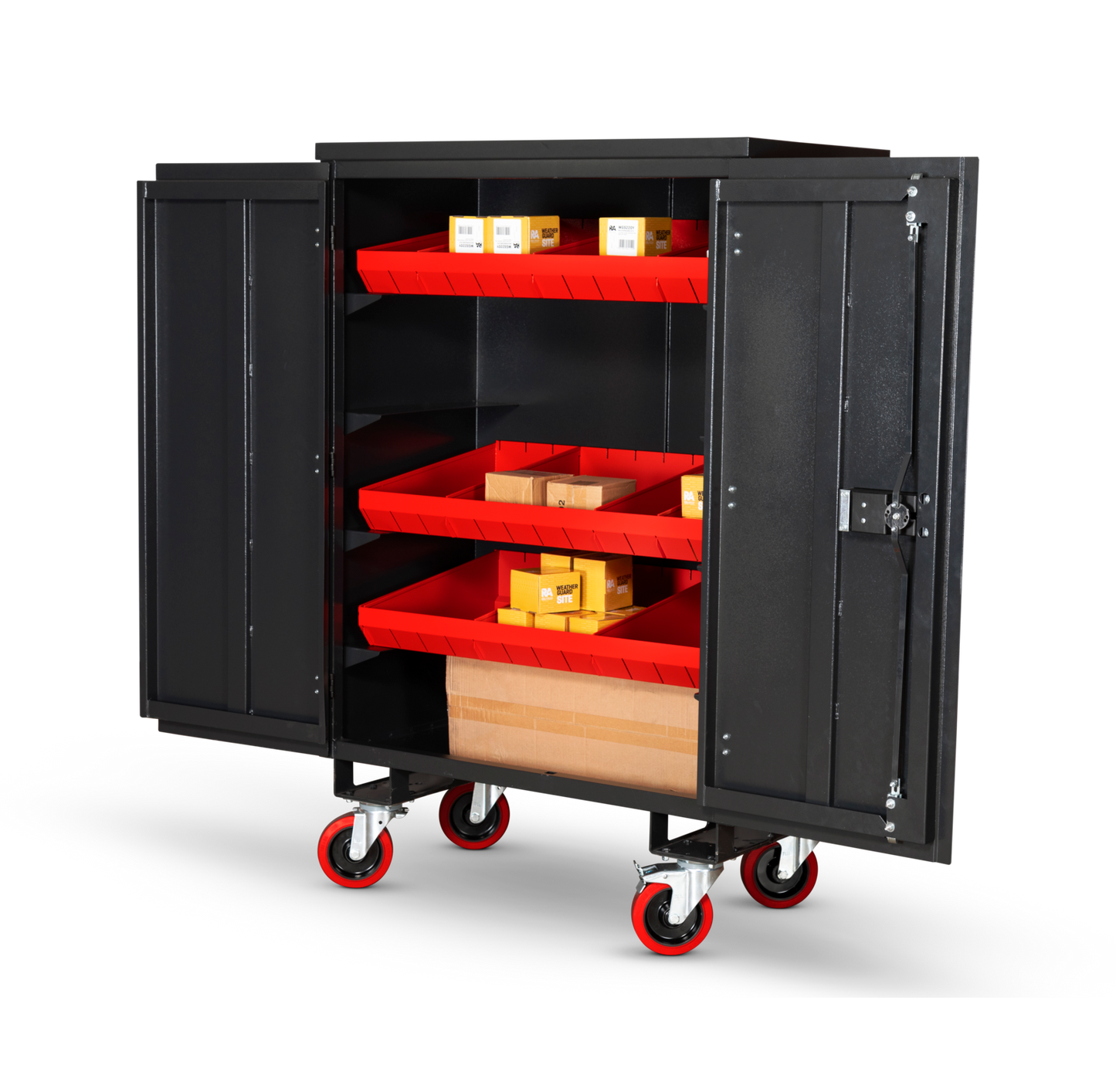 Job box, Vertical Jobsite Storage Box by ArmorGard- Fittingstor Cabinet Solid