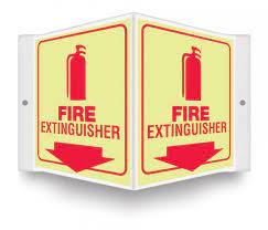 "Fire Extinguisher (Projection Sign)" -Safety Sign