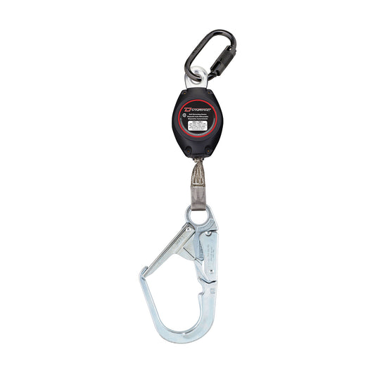 Dynamic™ Single Leg Web Self Retracting Lifeline (SRL), Triple Action Carabiner and Large Hook - 7'