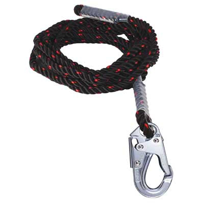 Dynamic Vertical Rope Lifeline with Snap Hook