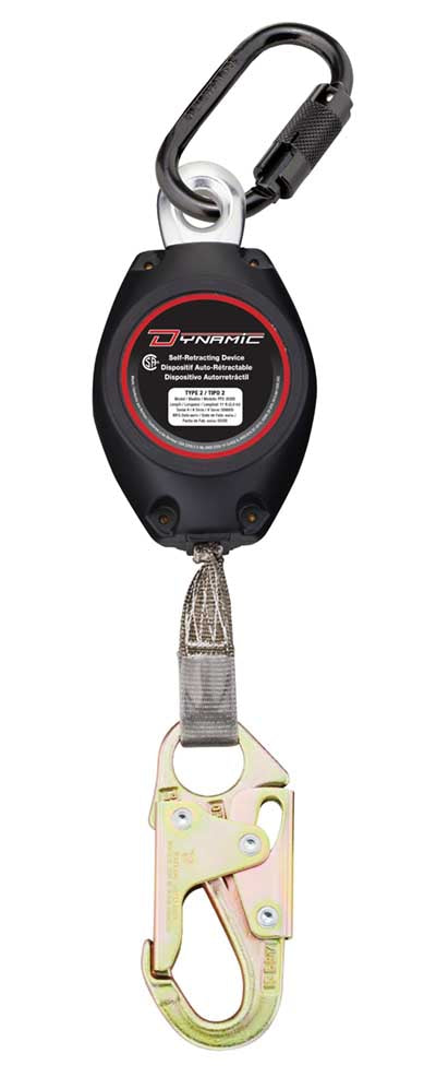 Dynamic™ Single Leg Self Retracting Lifeline (SRL) with Dynemma® Lanyard - 11ft