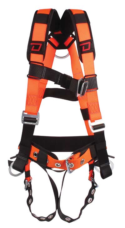 Dynamic Construction Fall Arrest Harness with Tool Belt - Grommet Leg Straps