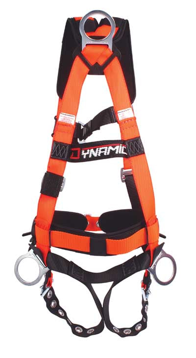 Dynamic Construction Fall Arrest Harness with Tool Belt - Grommet Leg Straps