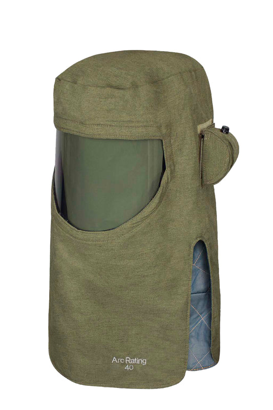 40 Cal ArcGaurd Revolite Crossvent Hood with Pureview Face Shield