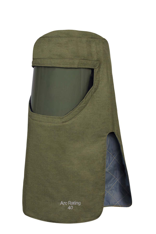 40 Cal ArcGaurd Revolite Flash Hood with Pureview Face Shield
