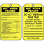 "Hot Work Permit"- Inspection and Status Record Tag