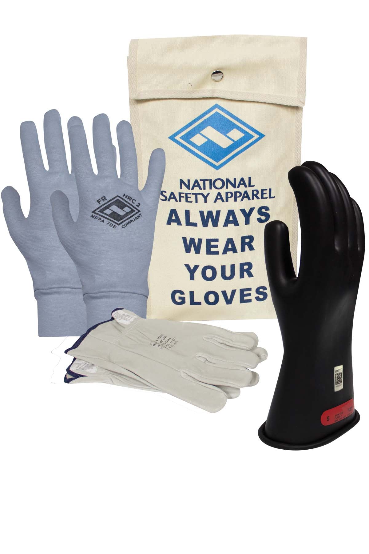Class 0 ArcGuard Premium Rubber Voltage Glove Kit
