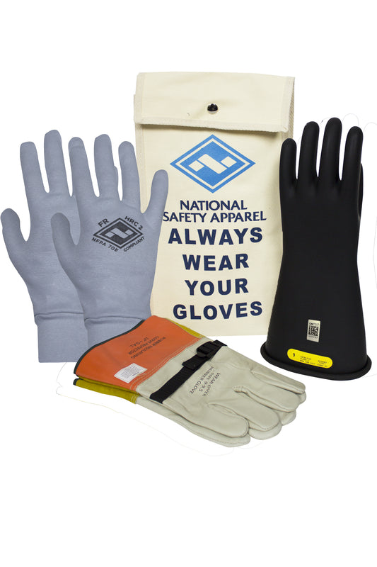 Class 2 ArcGuard Premium Rubber Voltage Glove Kit