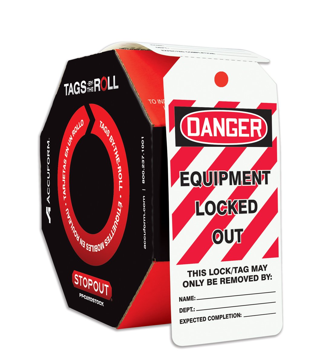 "Equipment Locked Out"-Lockout Tag