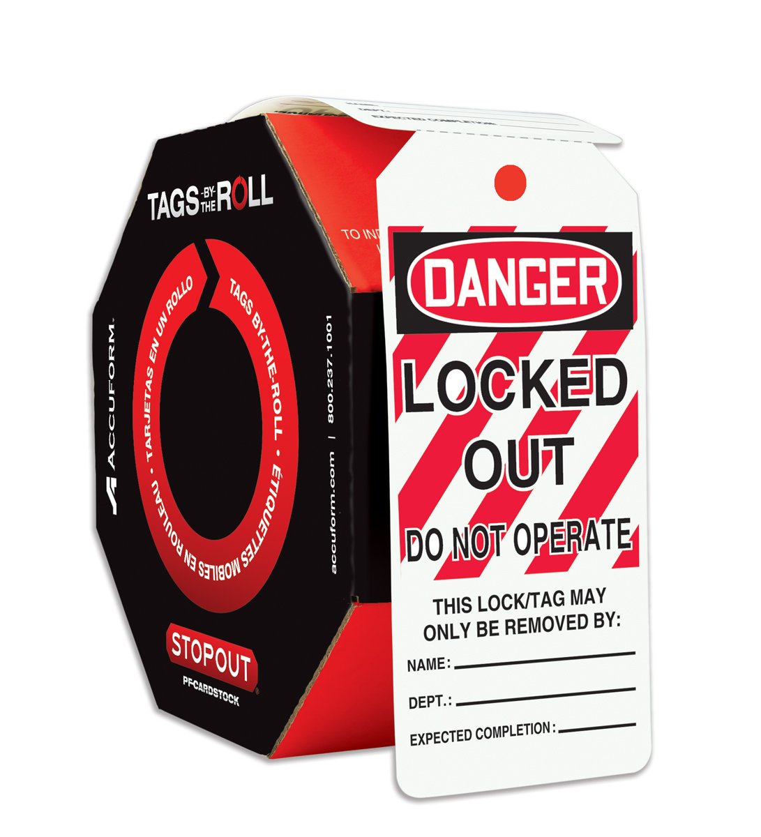 "Locked Out Do Not Operate"-Lockout Tag