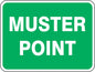 "Muster Point" -Safety Sign