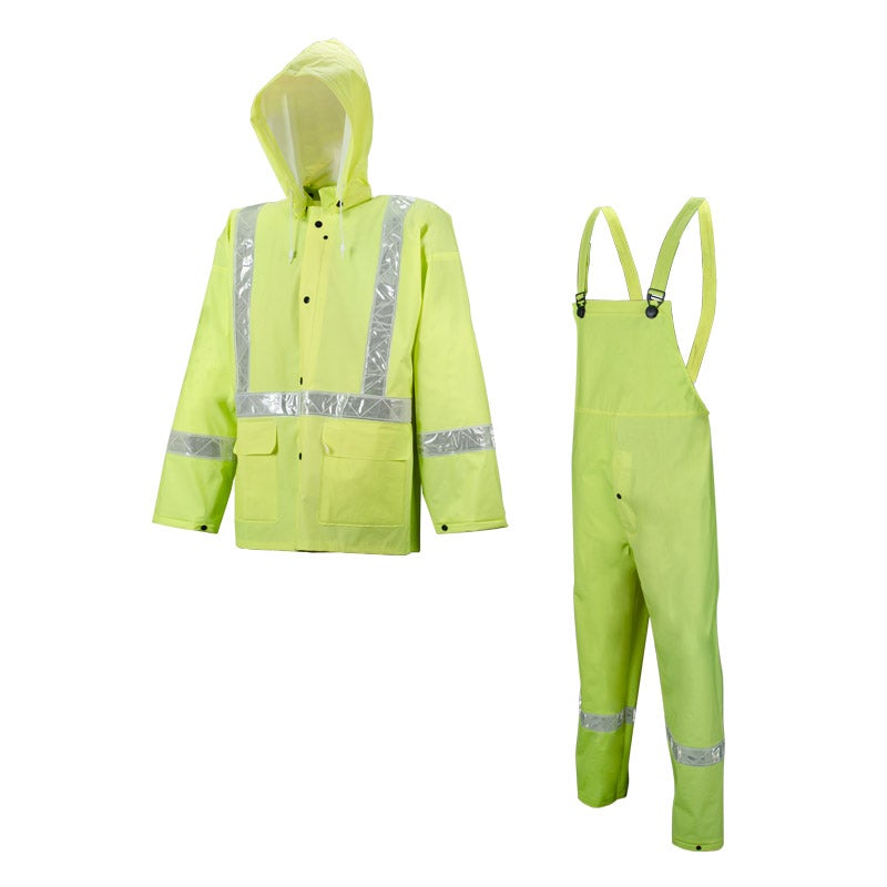401 Tornado Traffic Rain Suit Lime Green Small-R401L21