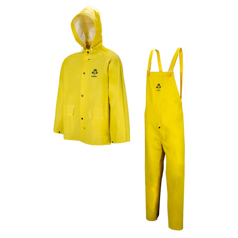411 Tornado Fire Retardant Rain Suit Yellow Small-R411Y20