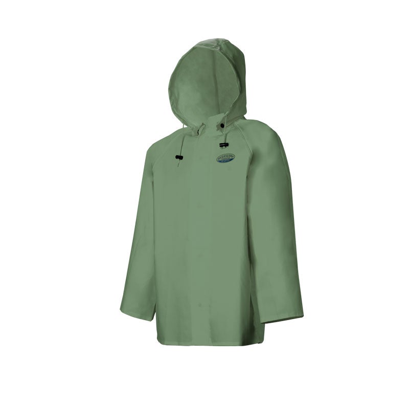 801 Hurricane Rain Jacket with Detachable Hood Green Small-R812G20