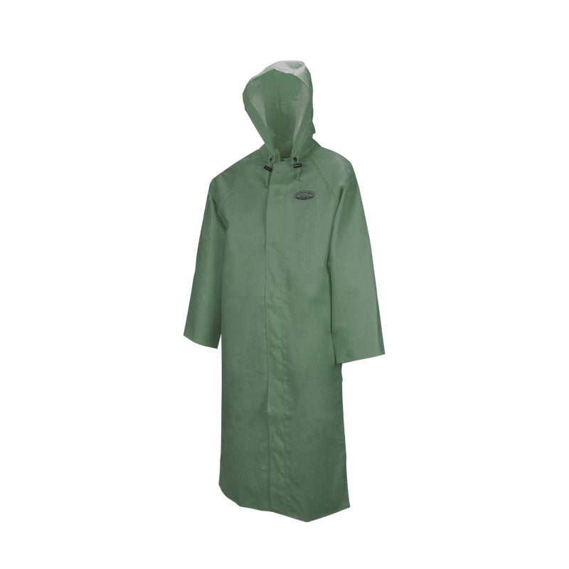 851 Hurricane Raincoat with Detachable Hood Green Small-R814G20