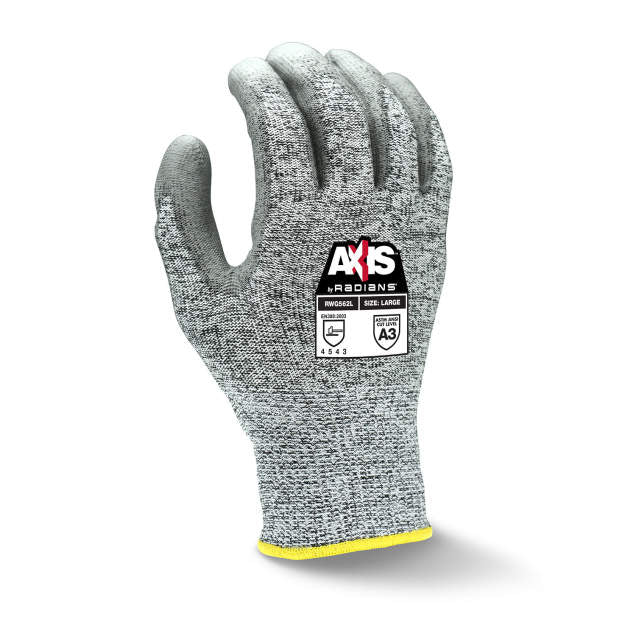 Radians AXIS Polyurethane Coated Glove, Cut Level A3, RWG562