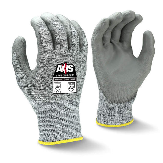 Radians AXIS Polyurethane Coated Glove, Cut Level A3, RWG562