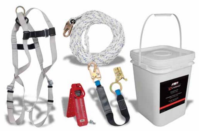 Dynamic CSA, Compliance in a Can Roofers Kit with 50ft Rope
