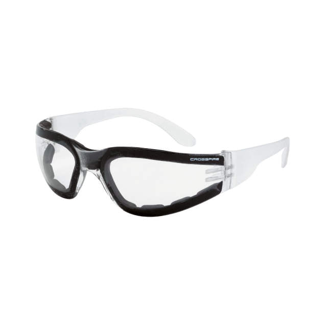Radians CrossFire Shield - Clear Foam Lined Anti Fog Safety Glasses, CSA, 554AFCA