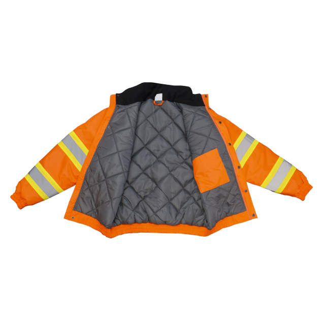 Radians X-Back Quilted Winter Bomber Jacket with Hood