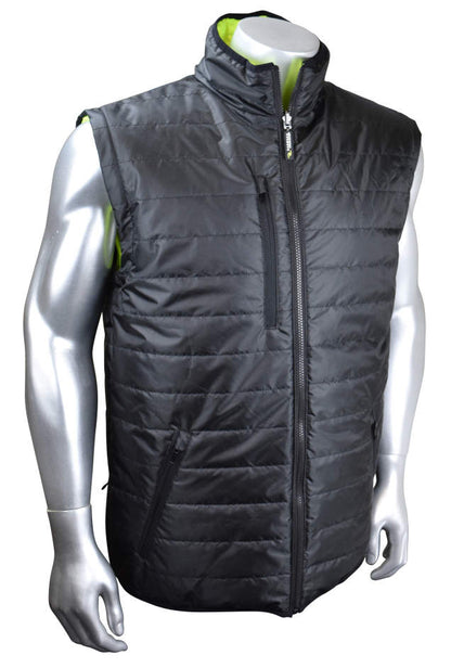 Radians Quilted Reversible Winter Jacket with Hood, Zip-Off Sleeves, CSA