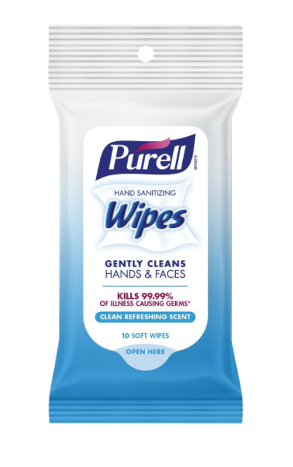 Purell Hand Sanitizing Wipes, Packet