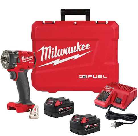 M18 Fuel™ Compact Impact Wrench with Friction Ring Kit, 18 V, 3/8" Socket