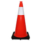 Traffic Cone with 6 Cone Collar 28 7lbs Orange with Black Base-TC2807OK06