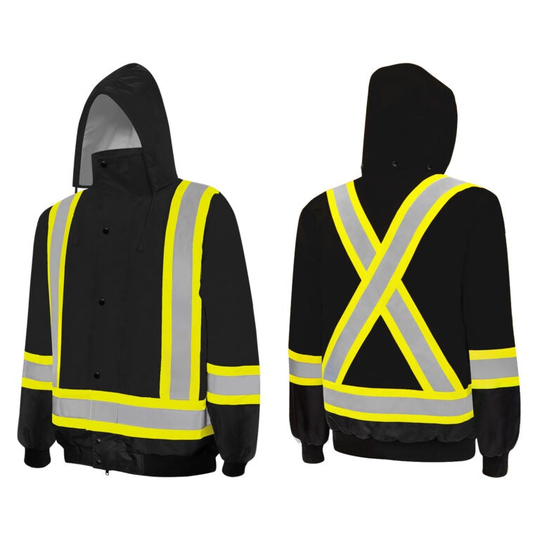 3-in-1 Winter High Visibility Safety Jacket, 4" Reflective Tape