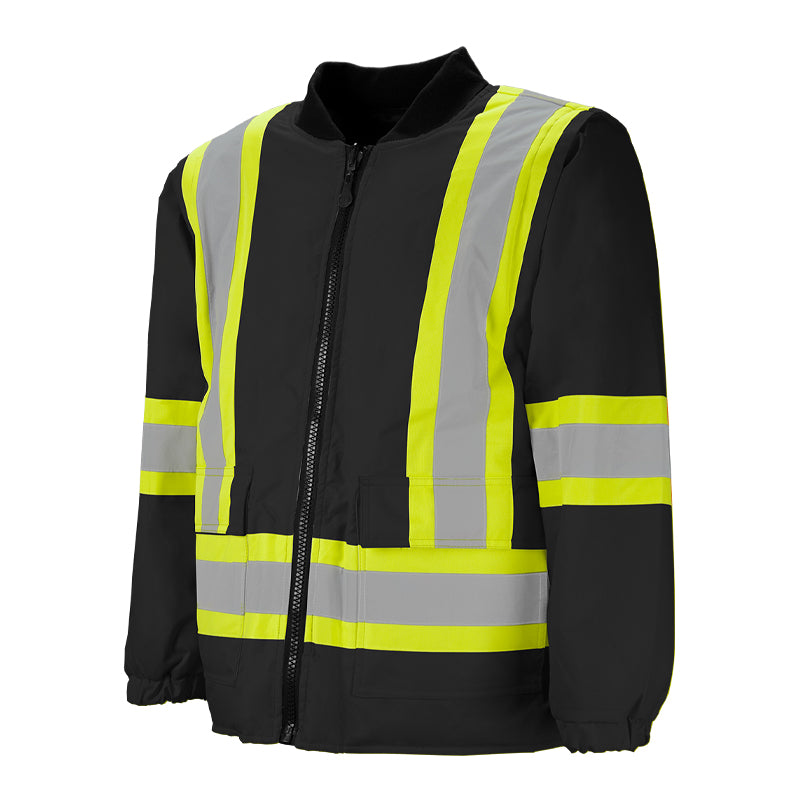High Visibility 6-in-1 Winter Safety Bomber Jacket