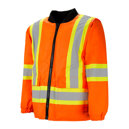 High Visibility 6-in-1 Winter Safety Bomber Jacket