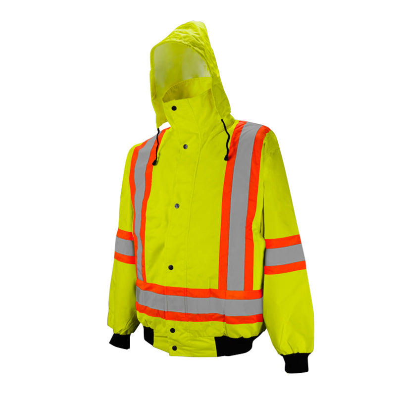 High Visibility 6-in-1 Winter Safety Bomber Jacket
