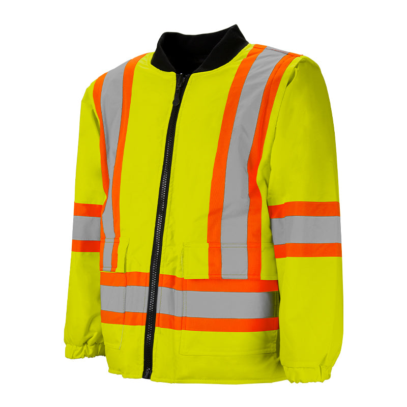 High Visibility 6-in-1 Winter Safety Bomber Jacket